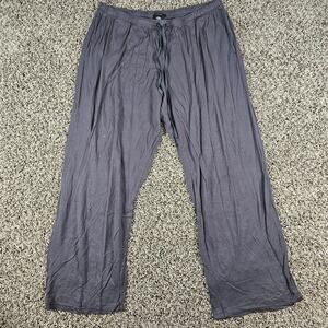 Midnight Womens Sz XXL Pull On Pajama Pants Slate Blue Loose Fit